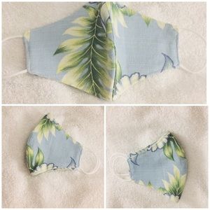 Floral fabric facemask